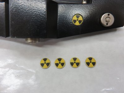 Zeiss ZFK 4x25 scope radiation hazard decal, reproduction