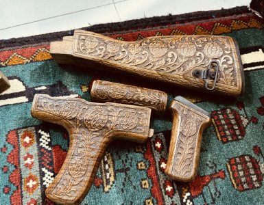 Khyber Market hand engraved Ak and yugo Furniture sets.