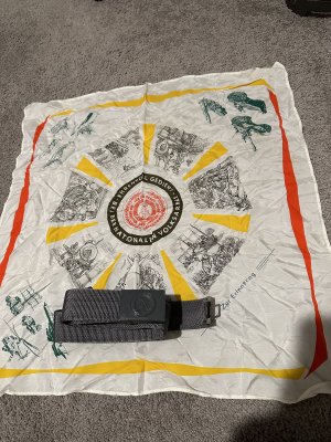 East German DDR flag and belt