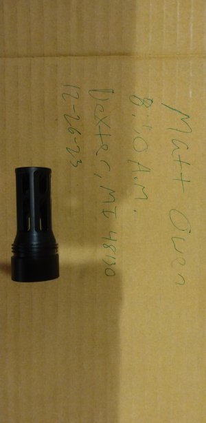 Huxworx 24x1.5RH 5.56/5.45x39 suppressor ready flash hider