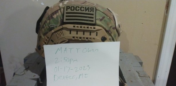 SOLD: SIZE LARGE GENTEX ACH HELMET LVL IIIA BALLISTIC HELMET