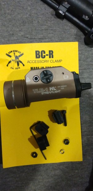 Reduced price WTS: STREAMLIGHT TLR1HL FDE (LIGHT WORKS NO BATTERIES)