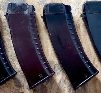 5.45 Magazines, Plums, Bakelites, Molot 45s