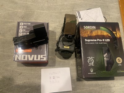 Novus PDS-1 Optic and Sordin Supreme Pro-x Led