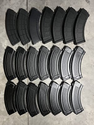 AK Magazine Lot, 21 magazines total