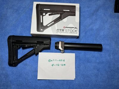 WBP side folder stock adapter + Magpul CTR Stock