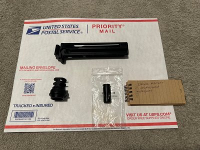 Sureshot USA M4 Stock Adapter, JMAC 2C 24-1.5 brake, CNC Warrior type 84 flash hider