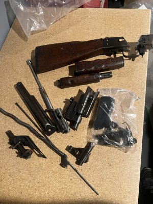 Yugo m70b1 kit - 6 matching - trench art 600 shipped