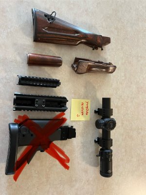 WTS: Beryl item handgaurd, t, and Primary Arms Glx 1x6 LPVO