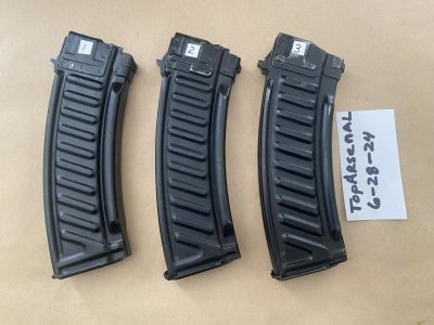 Rare TssNIITochMosh 30rd Steel ribbed experimental mags. Two available.