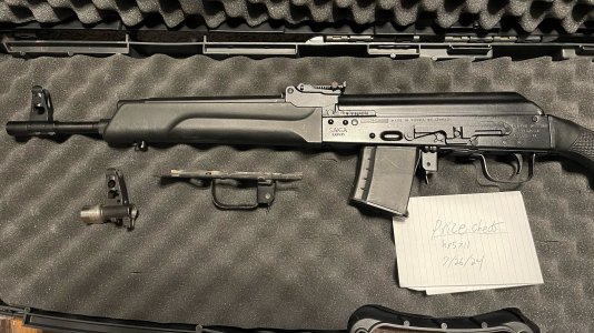 Unconverted Saiga 5.45 +parts