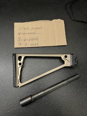 [WTS] JMAC tan ts-8 w/ 5.5mm adapter, Obstreperous 5.56 krink barrel