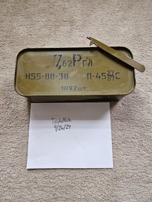 7.62x38R Nagant SPAM Can, Sealed