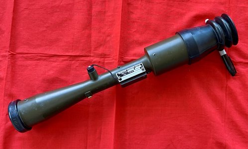 RARE Woo Kyung Optics US Army M134 Straight Telescope XM134 Cannon Scope 6x