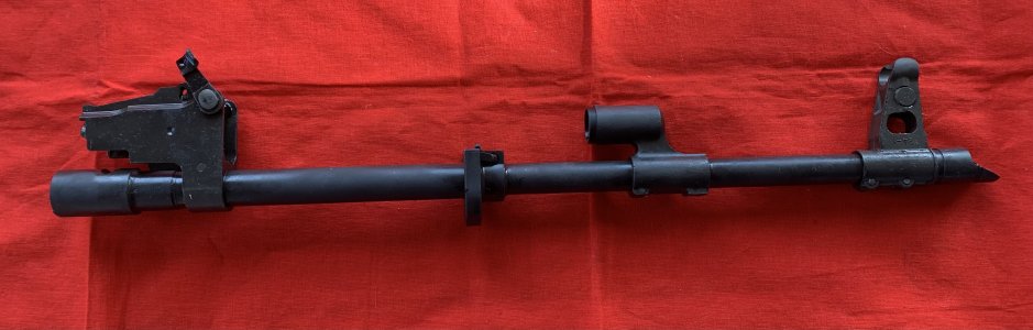 Rare Russian Saiga 5.45 Barrel With Components, Russian Flora Drop Case With Arsenal Stamp