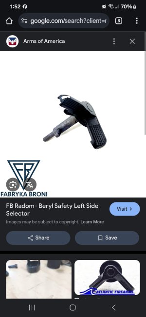 Beryl left side safty selector