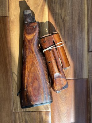 Russian Wood Stock Set, Russian Wood Grip