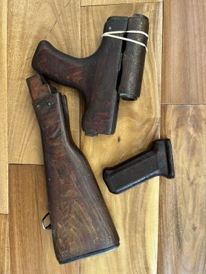 Russian Wood Stock Set, Russian AK74 FSB