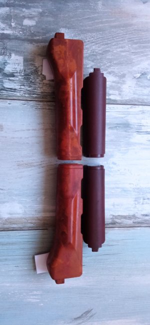 NOS bakelite Polish Tantal lower Handguard with gas tube cover (SET) Fabryka Broni Radom Armory (circle 11).