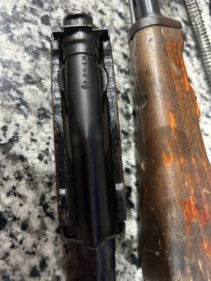 North Korean AK but question on gas tube