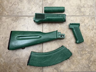 5.56/5.45 AK mags, faux border green furniture