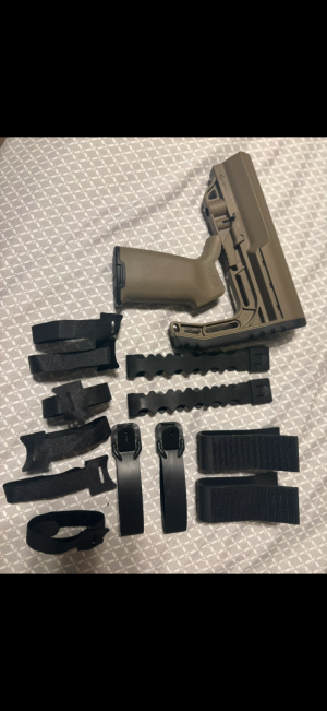 MFT stock, Molle attachments, esstac inserts