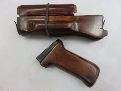 Soviet AK74 laminated handguard and grip