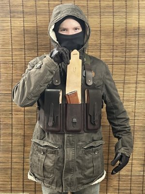 Wts/wtt Custom leather chest rig ak74/ar