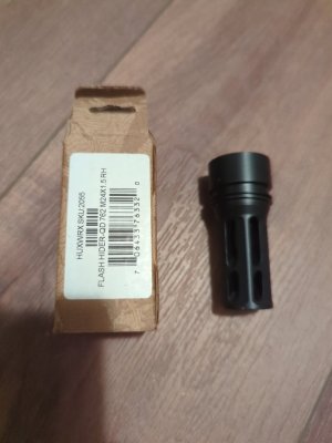 HUXWRX Flash Hider-QD 762 M24X1.5 RH AK-103 style muzzle break