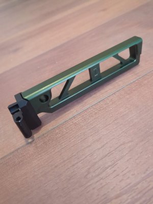 JMAC ST-6 skeletonized buffer tube with 5.5mm folding stock mount