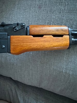 Looking for stock and handguard for Mak90 straight back