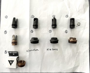 Rearden MFG: 3x Atlas, 1x Wolfman Atlas, SPB 1/2-28, FHD 14-1LH, SPB 14x1LH, FHD 5/8-24