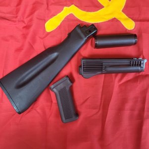 SOLD Russian Plum Handguards and Stock Set