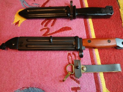 Chinese and Vietnam AK bayonets