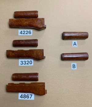 Bulgarian Bakelite Goodies - Handguard Sets and Upper Handguards