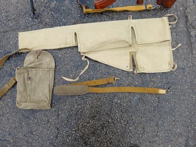 Russian RPK drop case,  dbl hook padded sling,  and mag pouch bundle