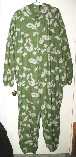 Soviet/Russian Berezhka Camo Coverall w/Hood & Mask - Extra-Large/Tall