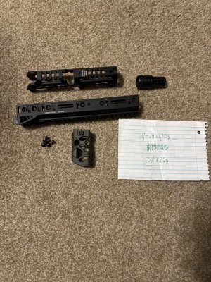 PSA SA-30U & SA-31 Handguard set (AKM) / Kypk Picatinny Vertical grip / Manticore Nightbrake 24x1.5RH