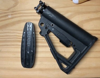 Russian AK-12 stock and tube assembly