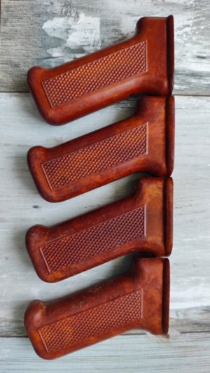 Polish PGs bakelite Fatties.  Excellent condition.Fabryka Broni Radom Armory (circle 11).