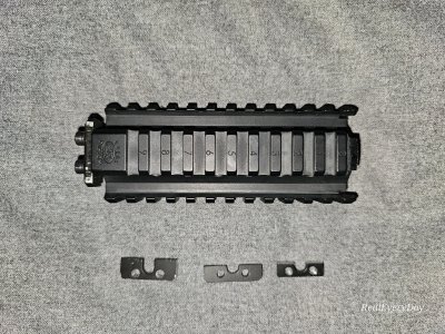 Krebs lower rail, Russian AK9 lower, SAW grips, Bulgy triangle stock, thread adapters & cleaning rods