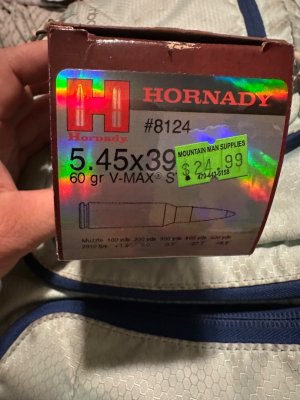 WTB 150 rounds of Hornady 5.45 v-max steel