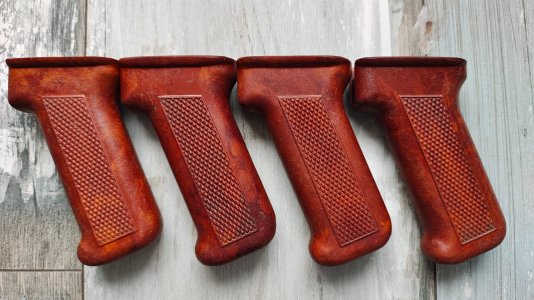 Polish PGs bakelite Fatties.  Excellent condition.Fabryka Broni Radom Armory (circle 11).