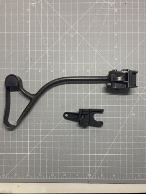 Romanian Push Button Stock With Trunnion