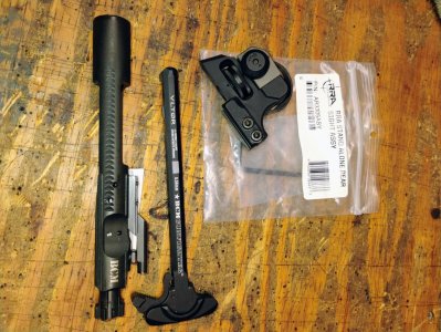 RRA rear sight, BCM bolt carrier group & charging handle