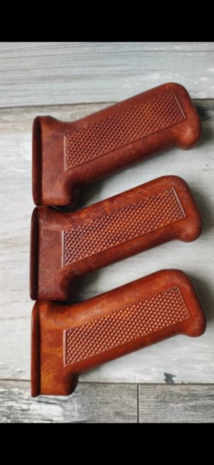 Polish PGs bakelite Fatties.  Excellent condition.Fabryka Broni Radom Armory (circle 11).