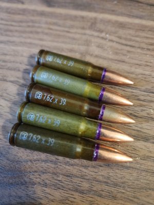 Loose 7.62x39 Ammo