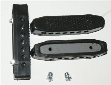 Russian recoil pad for triangle stock