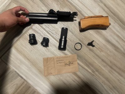 Draco handguard, jmac accessories, m92/85 dustcover/red dot mount