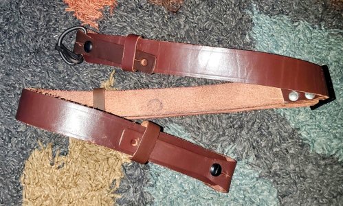 BULGARIAN CIRCLE 10 AK74 BROWN LEATHER SLING (VERY NICE CONDITION)